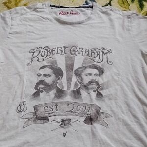 Men's White Vintage XL Robert Graham Shirt Designer